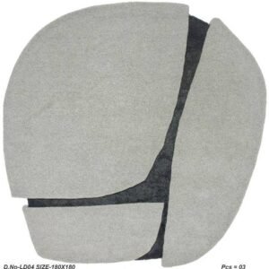 Abstract Hand Tufted Wool Area Rug