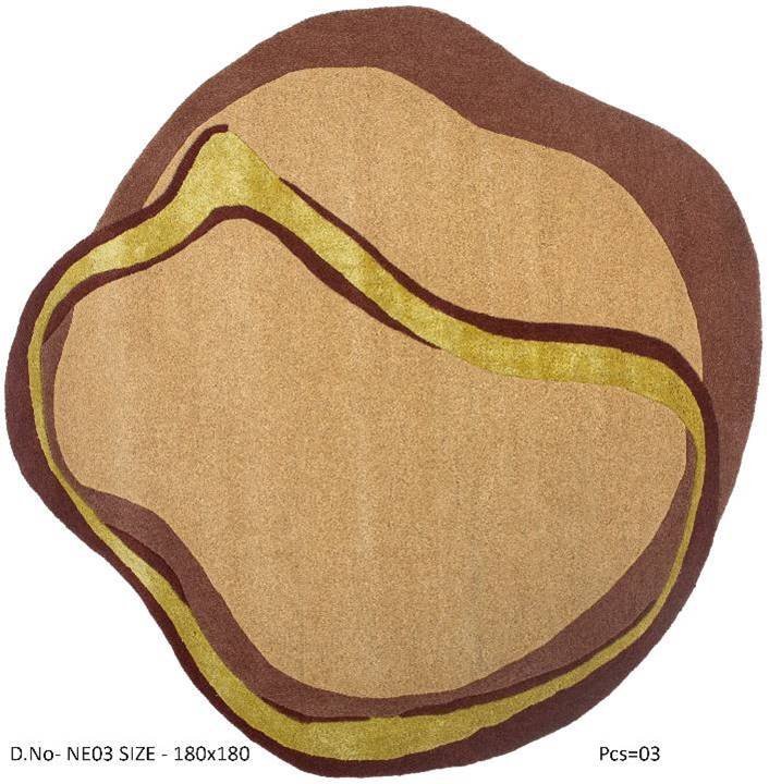 Hand Tufted Organic Shape Rug
