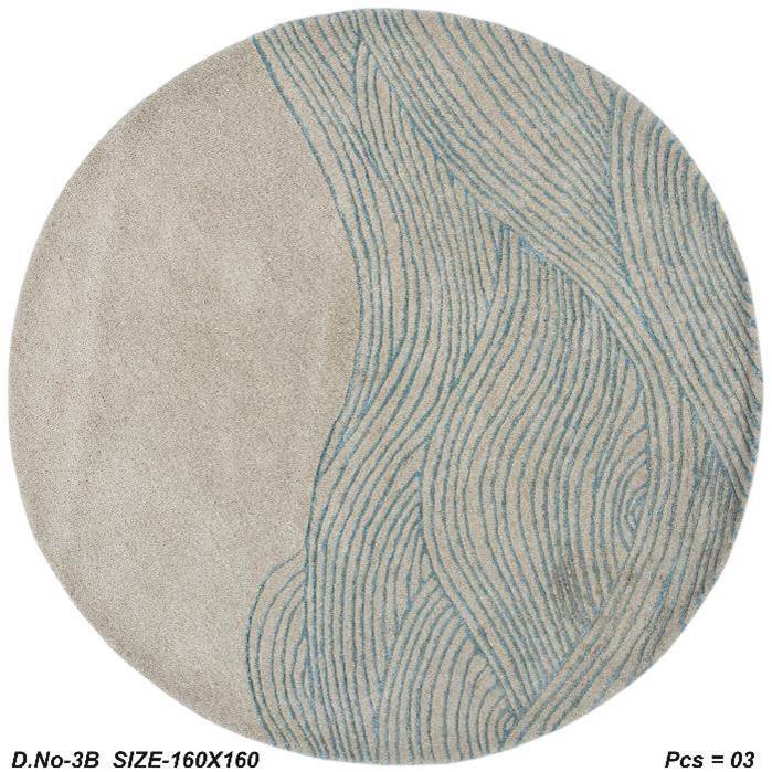 Hand Tufted Round Shaggy Rug