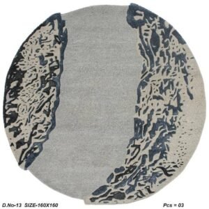 Moon Round Handmade Rug