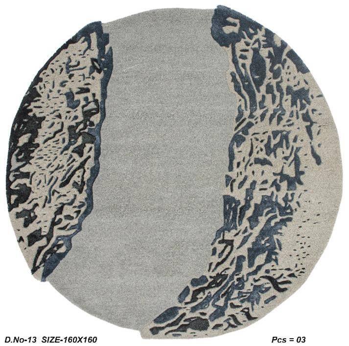 Moon Round Handmade Rug