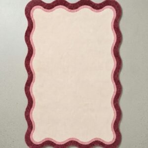 Aura Scallop Hand-Tufted Wool & Viscose Irregulor Rug