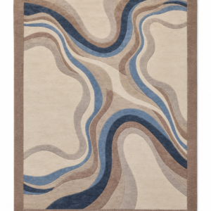 Hand-Tufted Abstract Wool Carpet (250x350 cm)